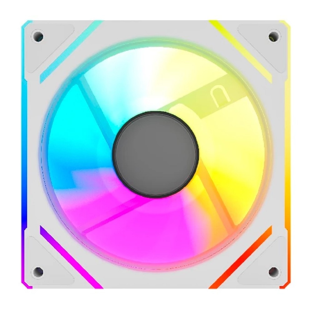 Powercase Вентилятор (M61-12W ARGB) White 120x120x25mm (PWM, 100шт./кор, 4pin PWM (M+F)+ 3pin ARGB (M+F), 600-1500±10% об/мин) Bulk