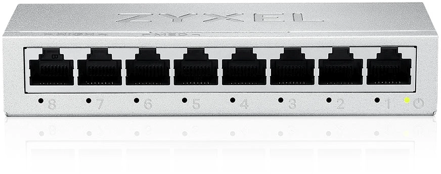 Коммутатор Zyxel GS-108BV5-EU0101F (L2) 8x1Гбит/с неуправляемый