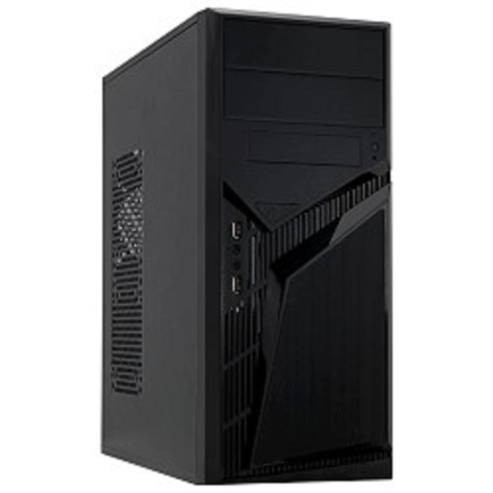 PowerCool S1007BK 450W {Тип: Midi-Tower, цвет: черный, форм-фактор: ATX, mATX, блок питания: 450 Вт, вентилятор: 120 мм, размеры: 175 x 407 x 362 мм, дополнительно: USB x2, наушники, микрофон}