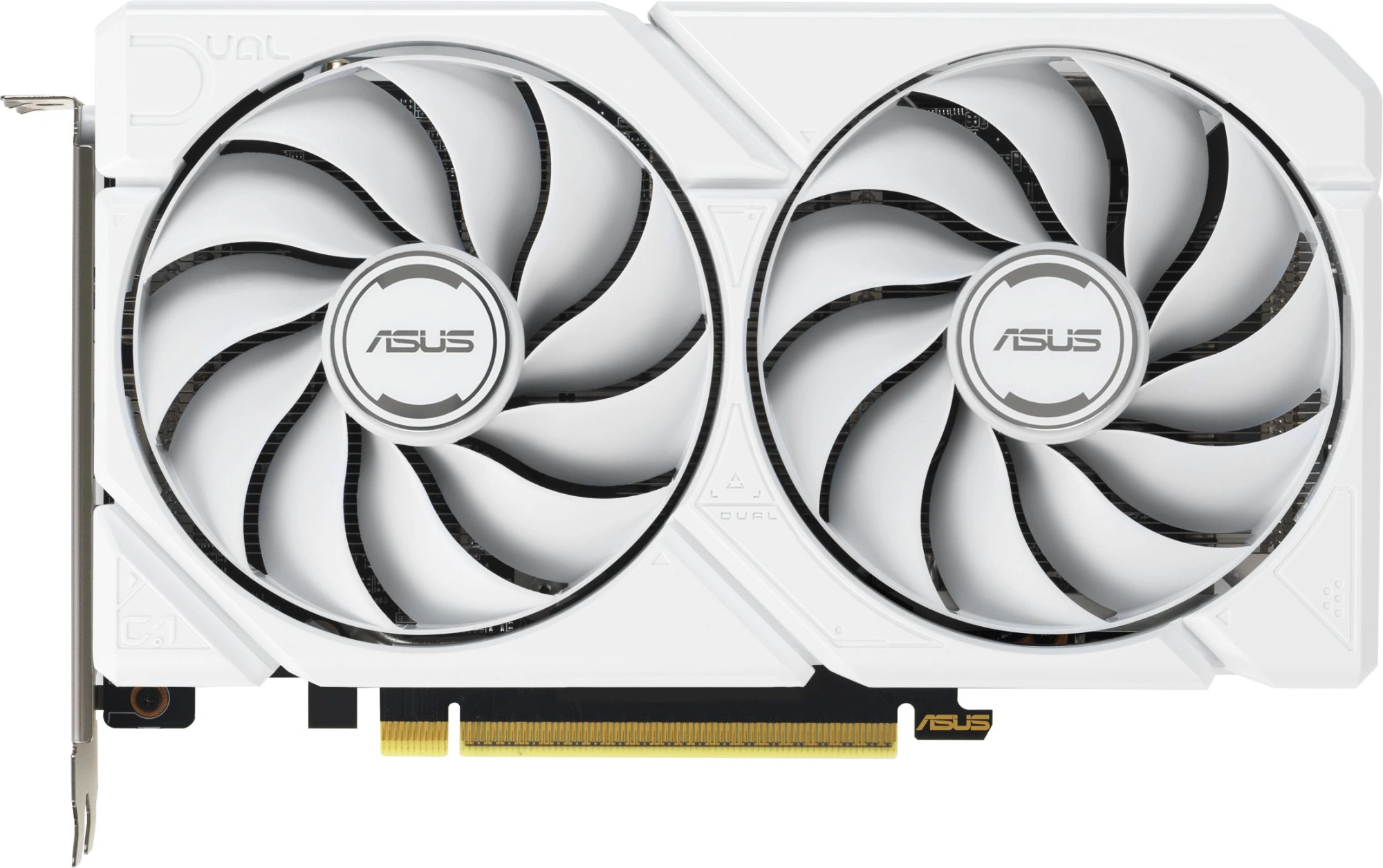 Видеокарта Asus PCI-E 5.0 DUAL-RX9060XT-16G-WHITE AMD Radeon RX 9060XT 16Gb 128bit GDDR6 2620/20000 HDMIx1 DPx2 HDCP Ret