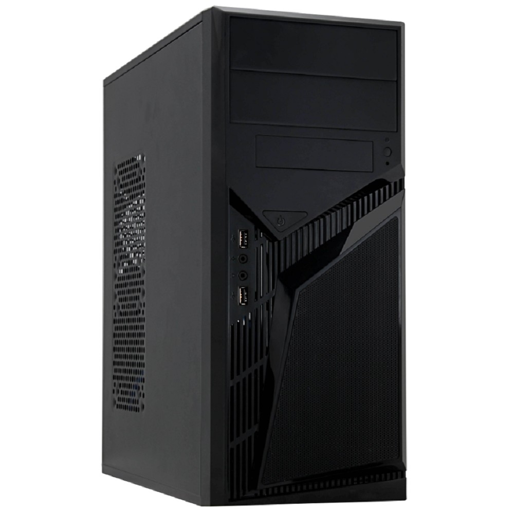 PowerCool S1007BK U3 450W {Тип: Midi-Tower, цвет: черный, форм-фактор: ATX, mATX, блок питания: 450 Вт, вентилятор: 120 мм, размеры: 175 x 407 x 362 мм, дополнительно: USB3.0 x2, наушники, микрофон}