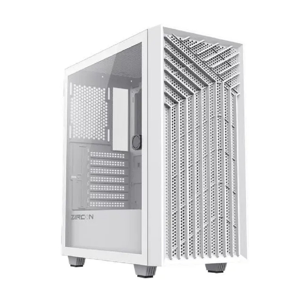 Zircon Корпус Tropez WT без БП (Midi Tower,ATX,Бел,1*USB3.0,1*USB2.0)