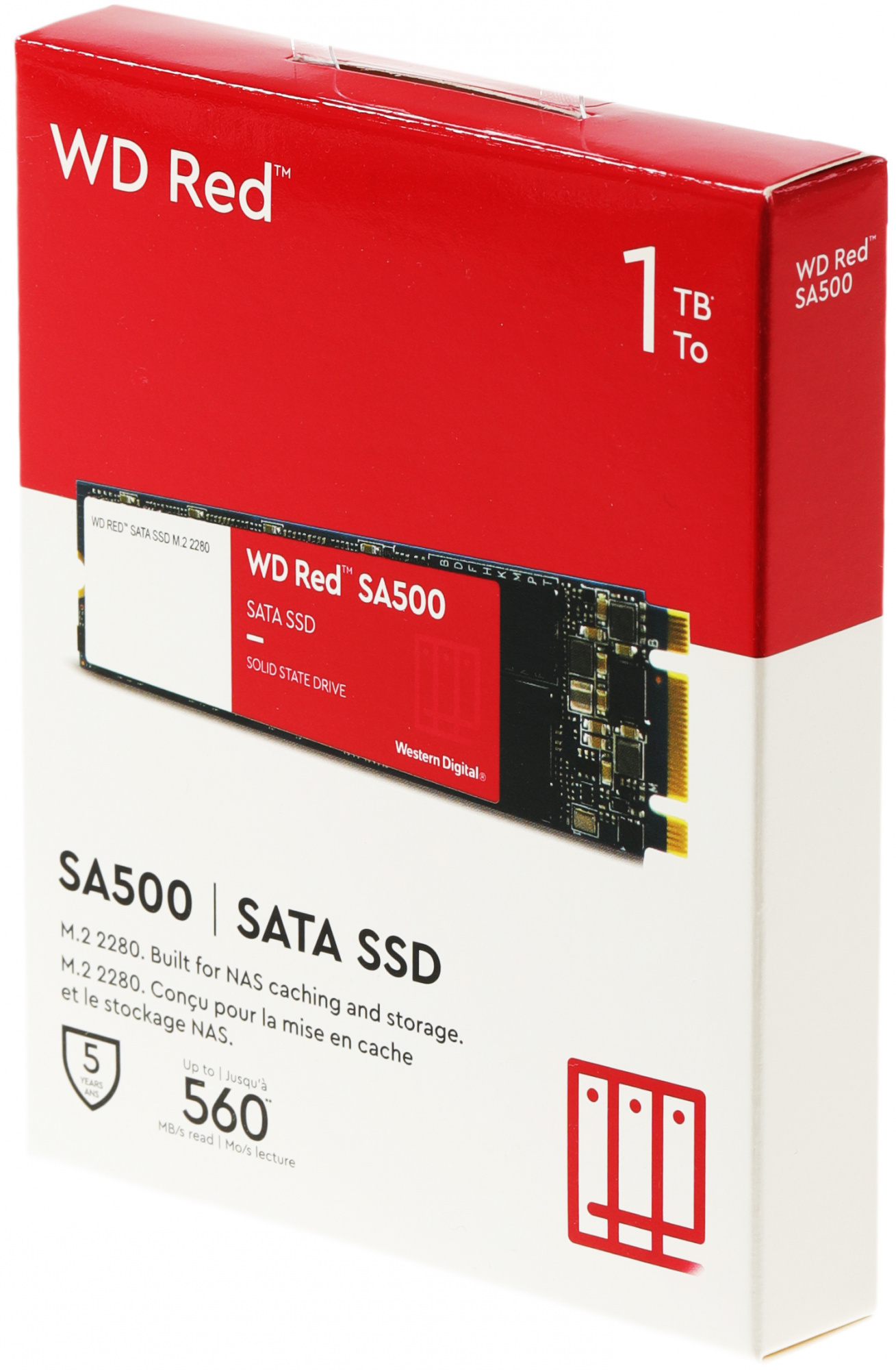 Накопитель SSD WD SATA-III 1TB WDS100T1R0B Red SA500 M.2 2280
