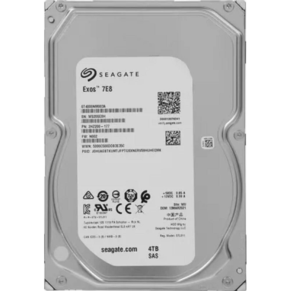 4TB Seagate HDD Server Exos 7E8 (ST4000NM003A) {SAS 12Gb/s, 7200 rpm, 256mb buffer, 3.5"}