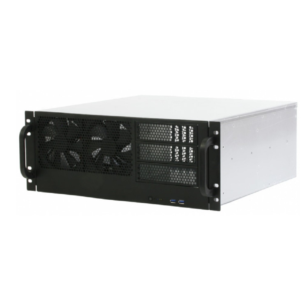 Procase PS443-14-0-RA Корпус 4U server case,3x5.25,черный,без блока питания,глубина 432мм,6-32, фильтр, MB PICMG 1.3, PICMG 1.0