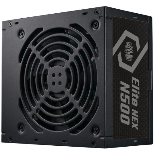 Блок питания 500 Ватт/ Power Supply Cooler Master Elite NEX N500, 500W, ATX, 120mm, 5xSATA, 2xPCI-E(6+2), 3xMolex, APFC, EU Cable (MPW-5001-ACBN-BEU)