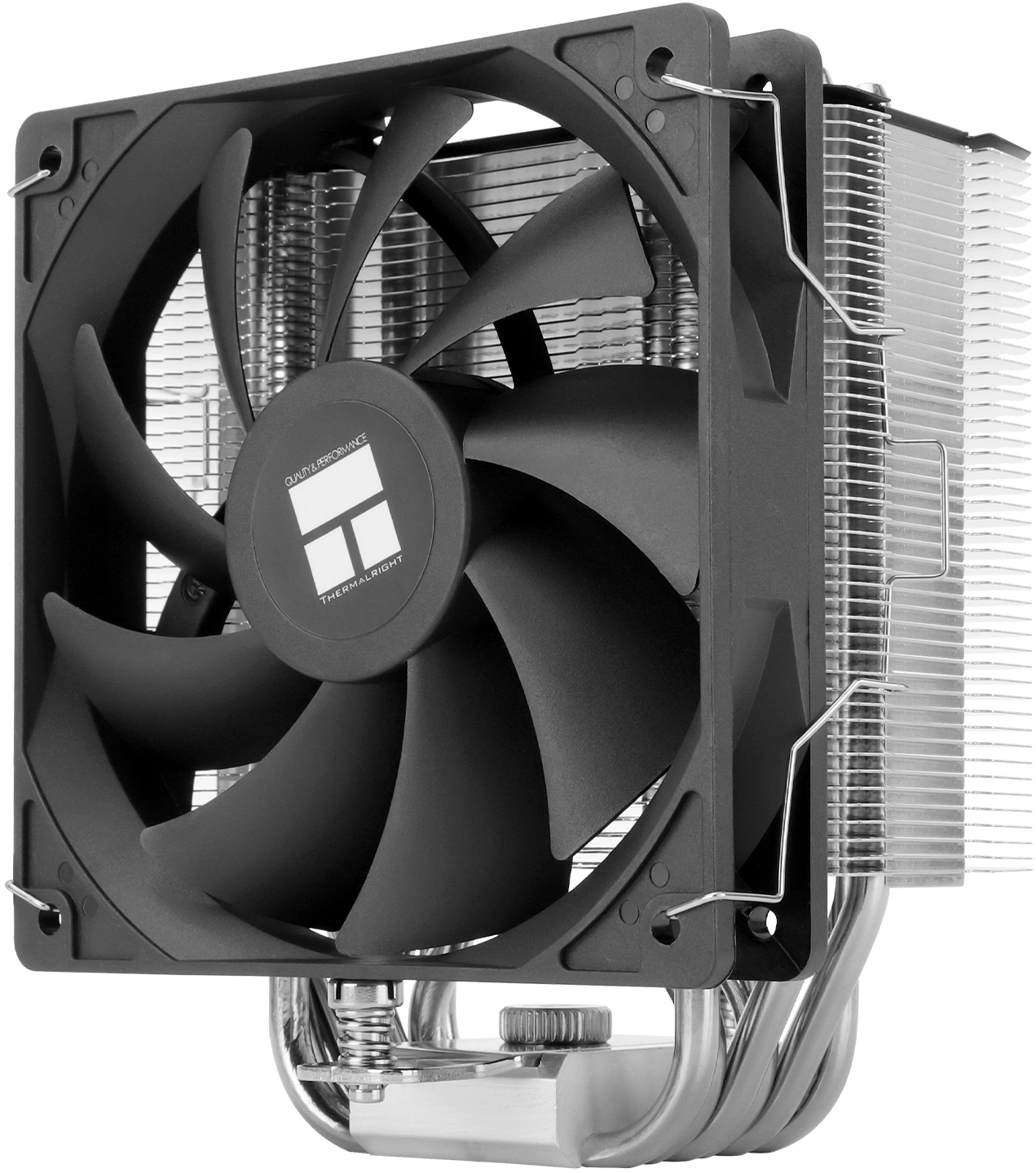Устройство охлаждения(кулер) Thermalright Burst Assassin 120 SE Soc-AM5/AM4/1200/1700/1851 серебристый/черный 4-pin 25.6dB Al+Cu 510gr Ret (BA120-SE)
