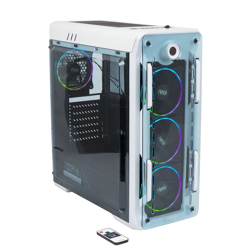 CASE HIPER OW белый без БП ATX 4x120mm 1x140mm 2xUSB2.0 1xUSB3.0 audio bott PSU