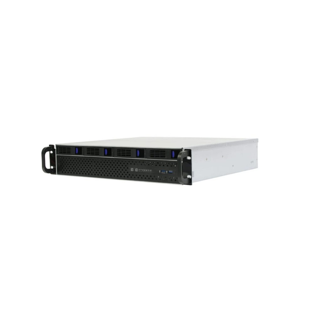 Procase ES204XS-SATA3-B-0 Корпус 2U Rack server case (4 SATA III/SAS 12Gbit hotswap HDD), черный, без блока питания, глубина 400мм, MB 12"x13"