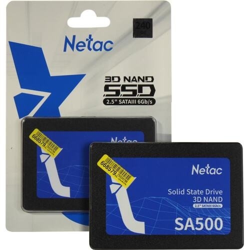 Накопитель SSD Netac SATA III 240Gb NT01SA500-240-S3X SA500 2.5"