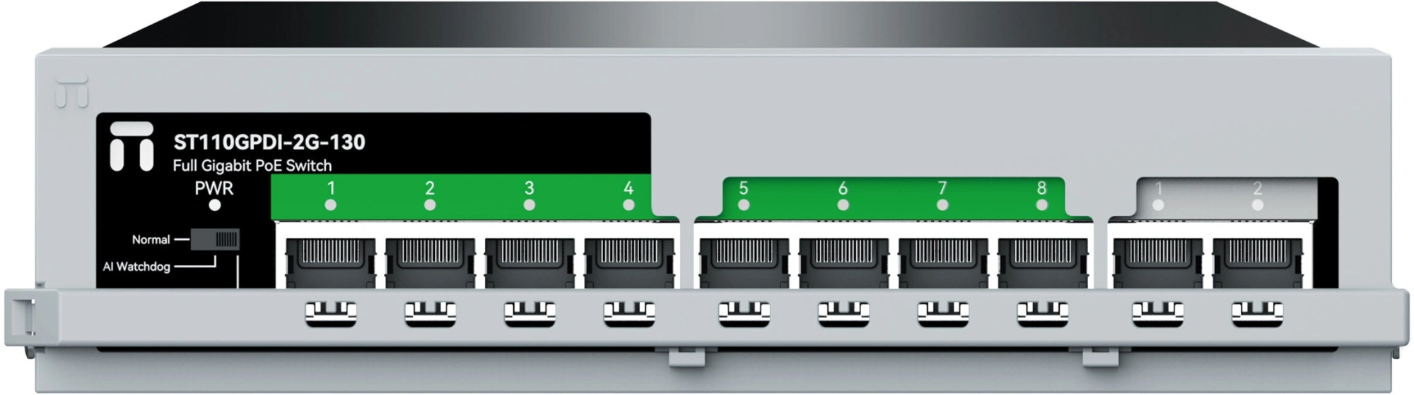 Коммутатор Netis ST110GPDI-2G-130 (L2) 10x1Гбит/с 8PoE 8PoE+ 130W неуправляемый