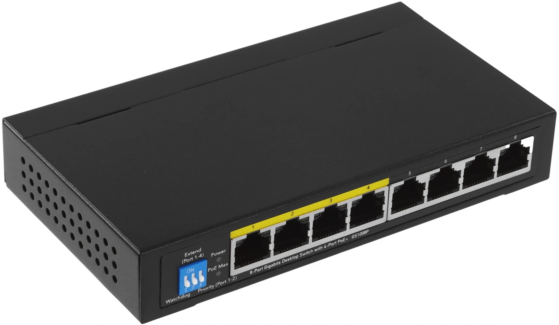 Коммутатор Cudy GS1008P (L2) 8x1Гбит/с 4PoE+ 60W неуправляемый