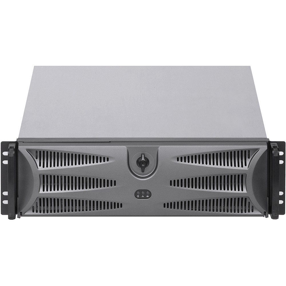 Procase EB350D-B-0 Корпус 3U Rack server case, дверца, черный,  без блока питания , глубина 500мм, MB 12"x9.6"