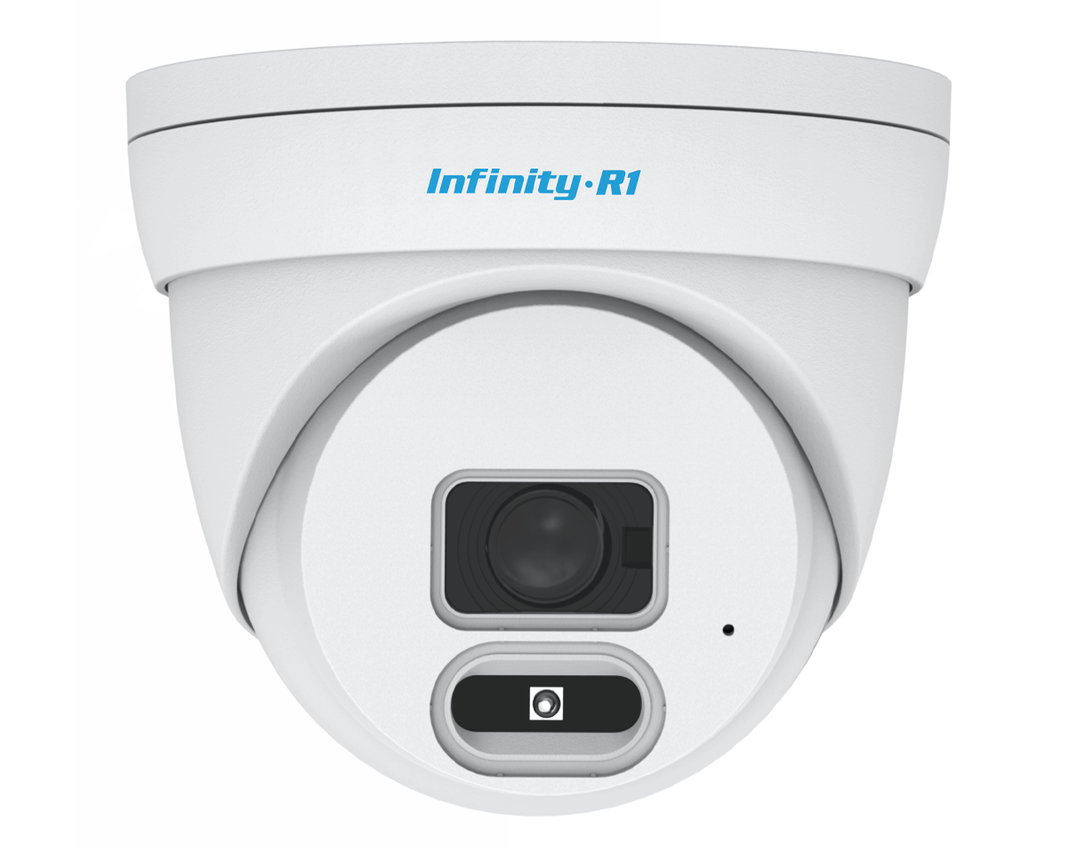 Infinity IDG-HD5M-28P Уличная купольная HD-камера 5 Мп, 2.8 мм, встроенный микрофон, AHD/TVI/CVI/CVBS, ИК 20 м, IP66, пластиковый корпус