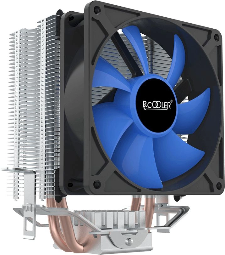 Устройство охлаждения(кулер) PcCooler S93 V2 Soc-AM5/AM4/1200/1700/1851 черный/синий 3-pin 26.4dB Al+Cu 100W 348gr Ret (R3-I210WBKNXX-GL)