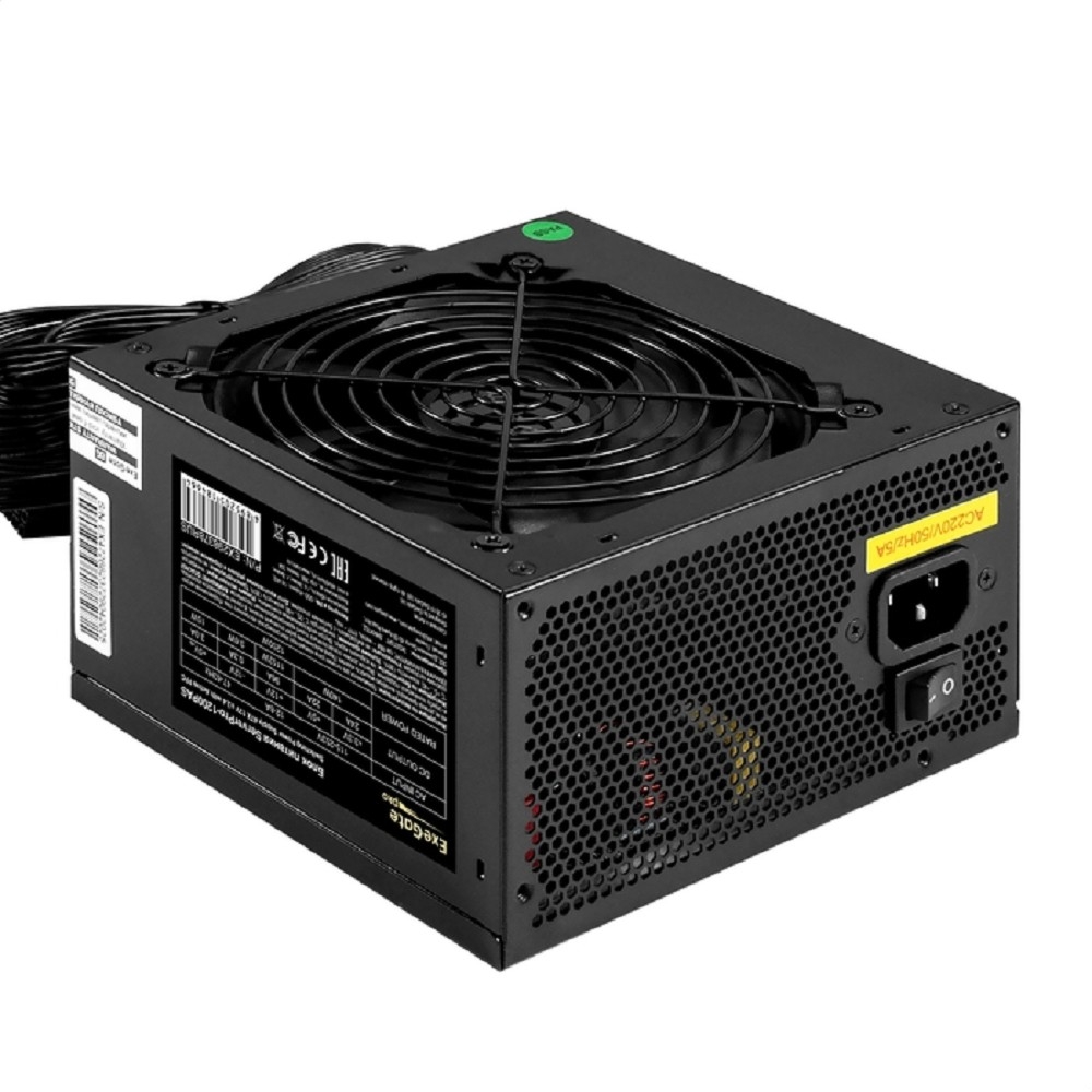 Exegate EX298378RUS Серверный БП 1200W ExeGate ServerPRO-1200PAS (ATX, APFC, КПД 82% (80 PLUS), 12cm fan, 24pin, 2(4+4)pin, 6xPCI-E, 8xSATA, 4xIDE, Cable Management, black)