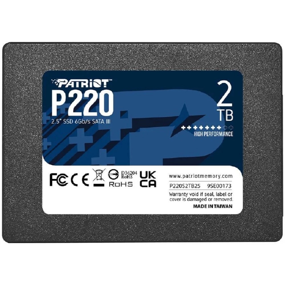 Накопитель SSD Patriot SATA III 2Tb P220S2TB25 P220 2.5"
