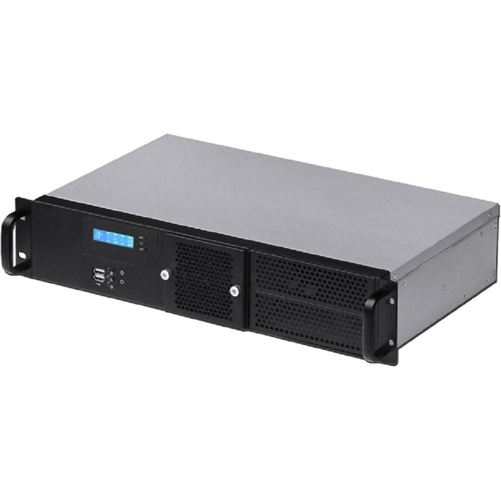 Procase GM225F-B-0 Корпус 2U Rack server case, черный, панель управления, без блока питания, глубина 250мм, MB 6.7"x6.7"