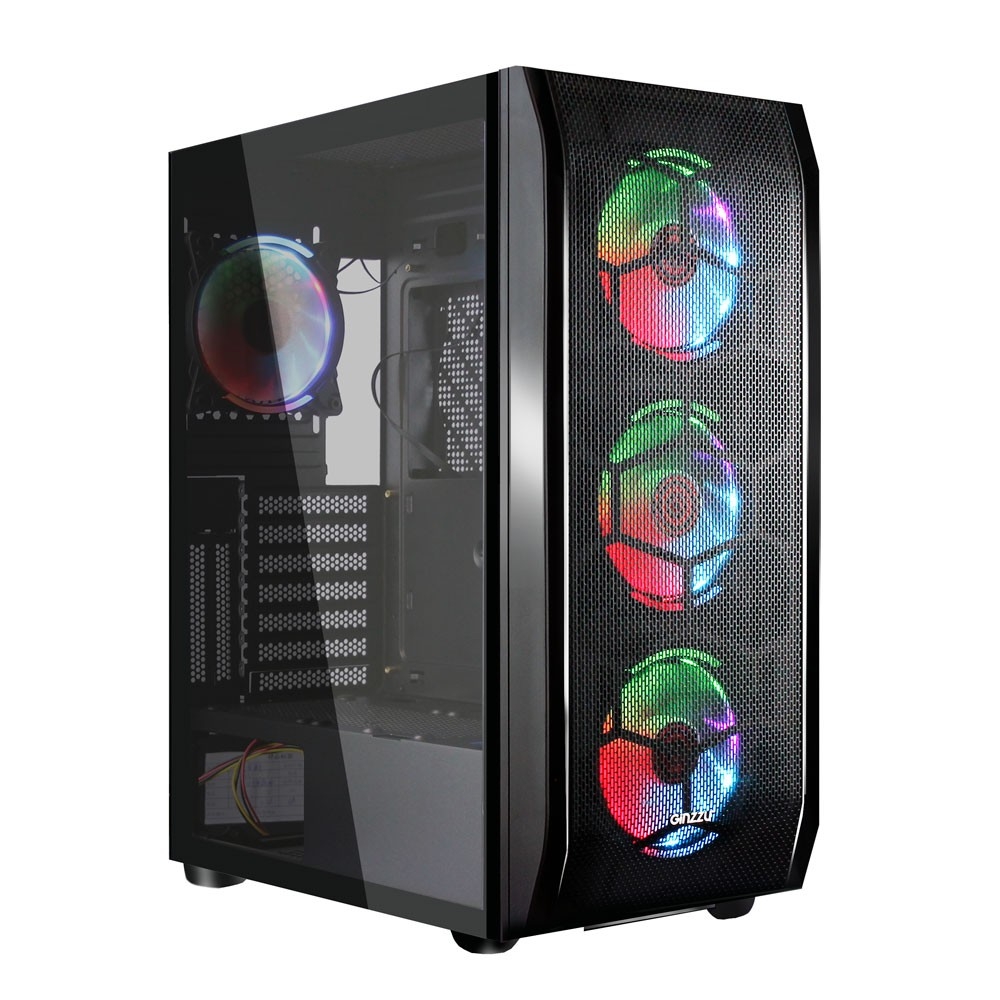 Ginzzu GL300 FAN 12CM RGB*4 USB3.0 Window