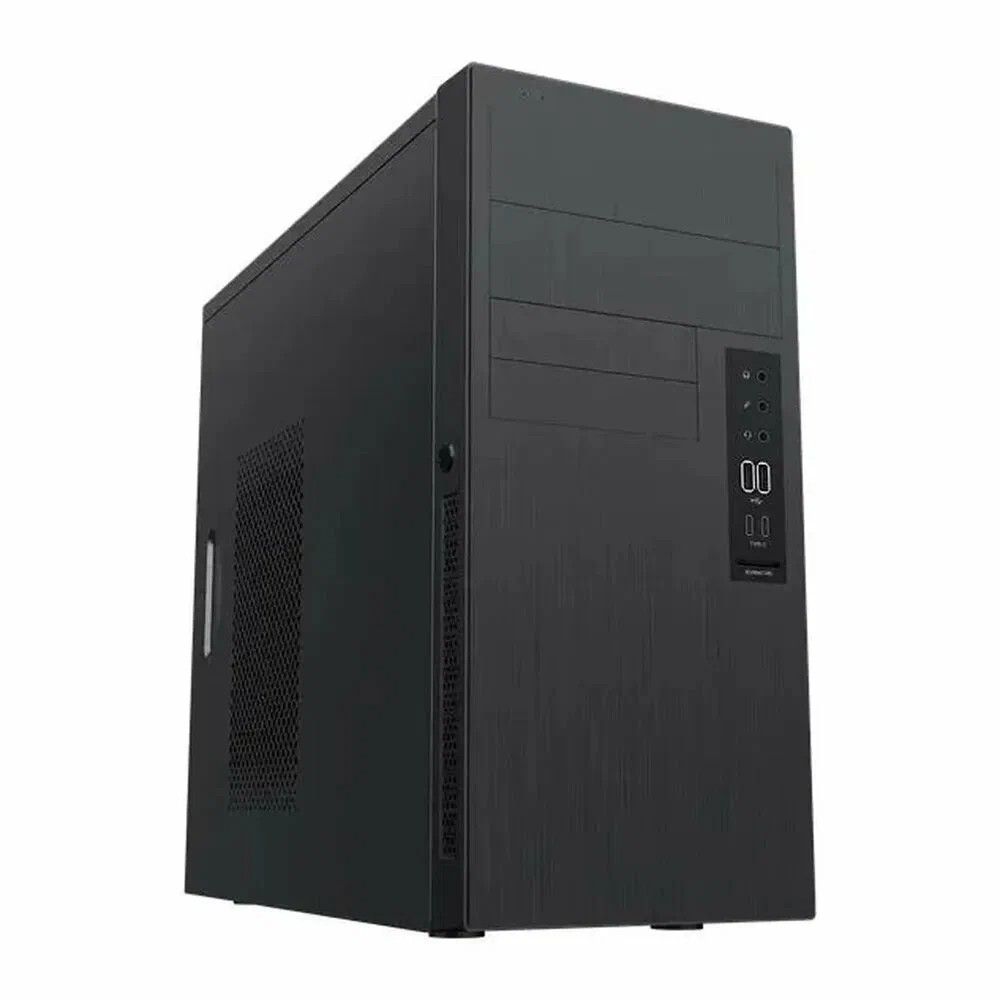 PowerCool Компьютерный корпус без ТМ, BU-73-NP (mATX, Без БП, 2*USB2.0, 2*Type-C, CR, HD Audio)