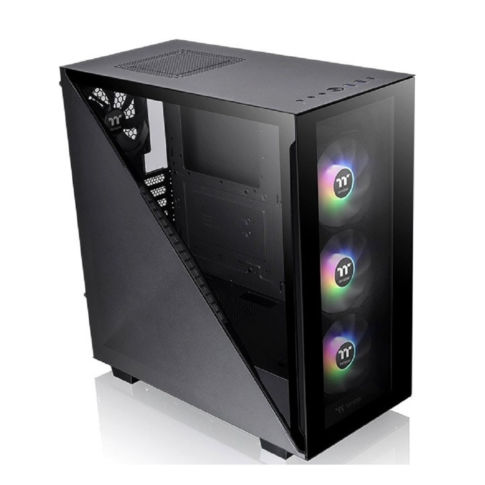 Корпус Thermaltake Divider 300 TG ARGB CA-1S2-00M1WN-01 Black/Win/SPCC/Tempered Glass*2/120mm Standard Fan*1/120mm CA-1S2-00M1WN-01 ARGB Fan*3 (527453)