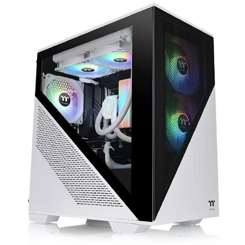 Корпус Thermaltake Divider 170 TG ARGB Snow/White CA-1S4-00S6WN-00 /Win/SPCC/Tempered Glass*1/120mm ARGB PWM Fan*2