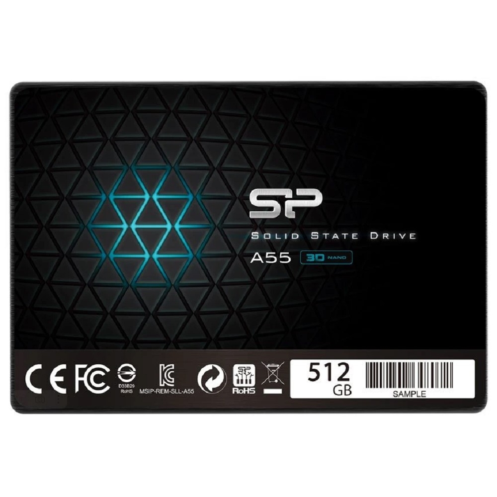 Silicon Power SSD 512Gb A55 SP512GBSS3A55S25 {SATA3.0, 7mm}