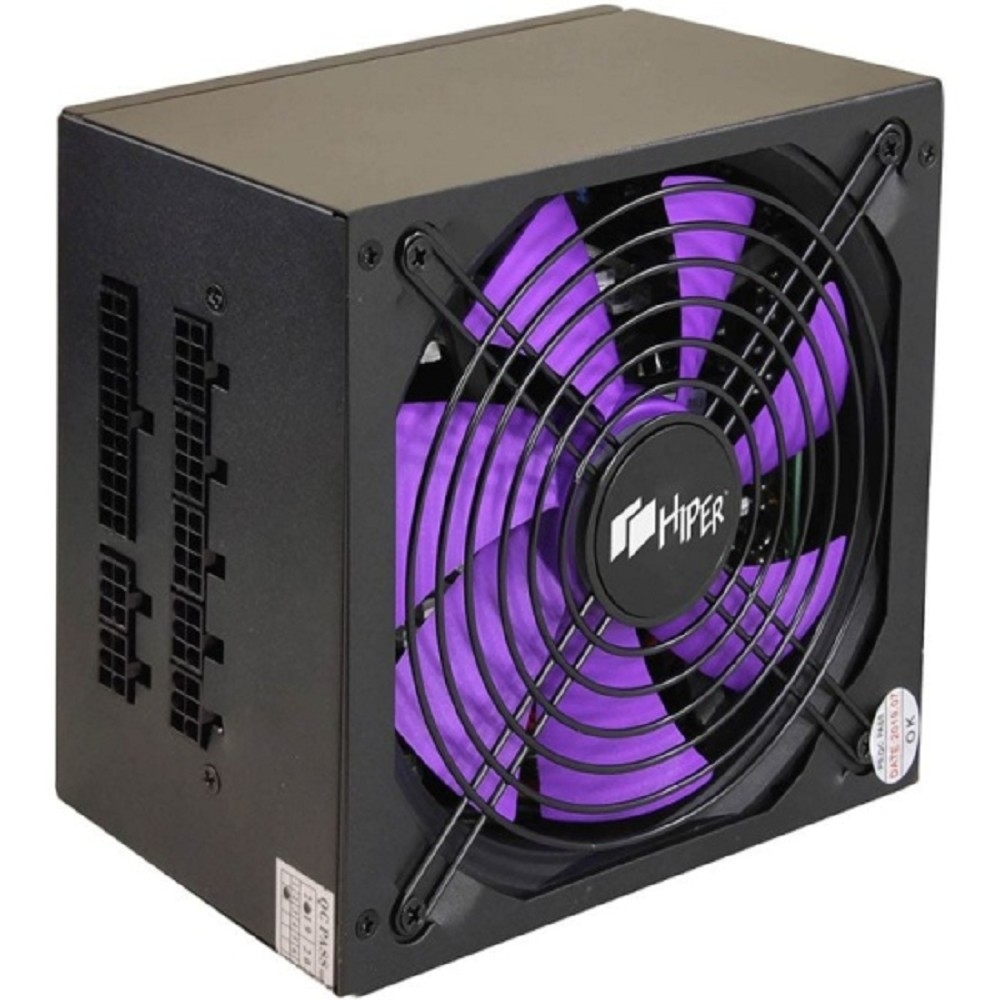 HIPER Блок питания HPB-700FM (ATX 2.31, 700W, Active PFC, 80Plus BRONZE, 140mm fan, Full-modular, черный) BOX