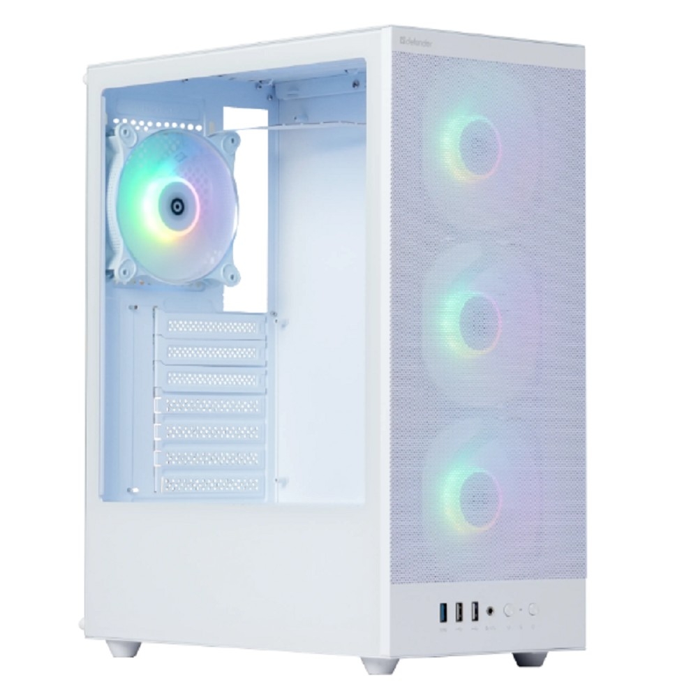 Defender Корпус компьютерный RaptorX белый,ATX,4fans,switch&M/BSync