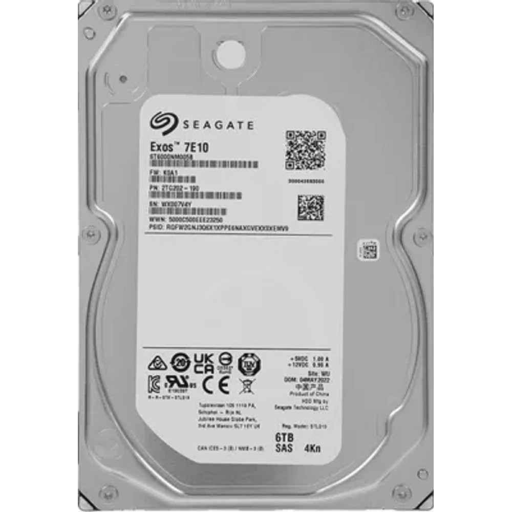 6TB Seagate Exos 7E10 (ST6000NM005B) {SAS 12Gb/s, 7200 rpm, 256mb buffer, 3.5"}