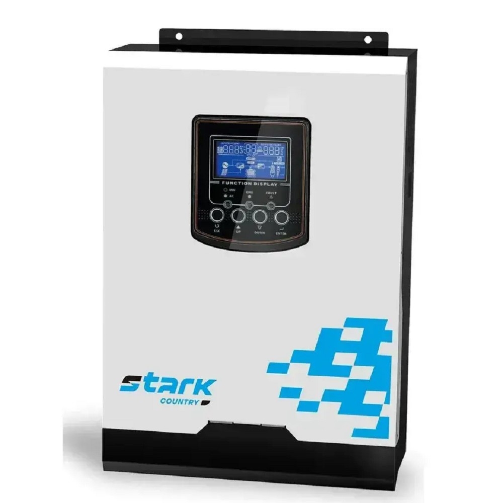 ИБП STARK SC 3000 INV MAX {3000ВА/3000Вт, Инвертор, Настенный, 90-280В, клеммный блок, Smart-slot, WIFI, БЕЗ АКБ - внешние батареи x2 шт 9-1200Ач}