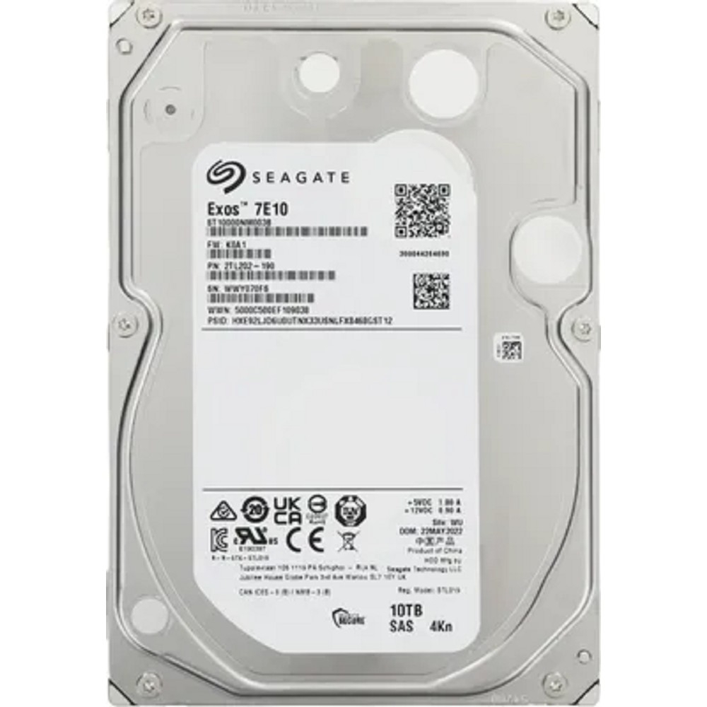 10TB Seagate HDD Server Exos 7E10 (ST10000NM003B) {SAS 12Gb/s, 7200 rpm, 256mb buffer, 3.5"} (replacement ST10000NM018B, ST10000NM002G)