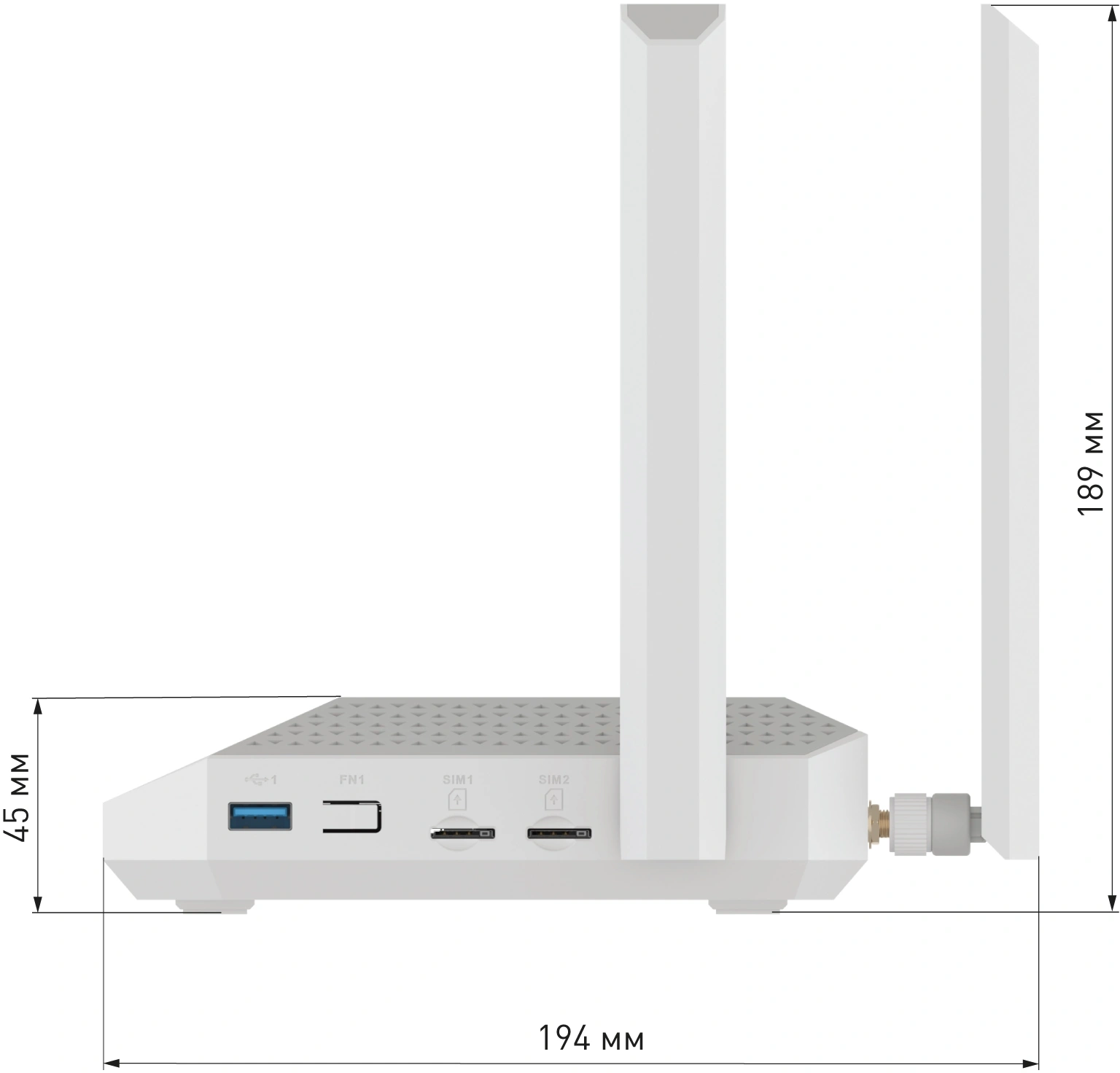Роутер беспроводной Keenetic Netcraze Hero 5G (NC-4110) AX3000 10/100/1000/2500BASE-TX/4G cat.12 белый