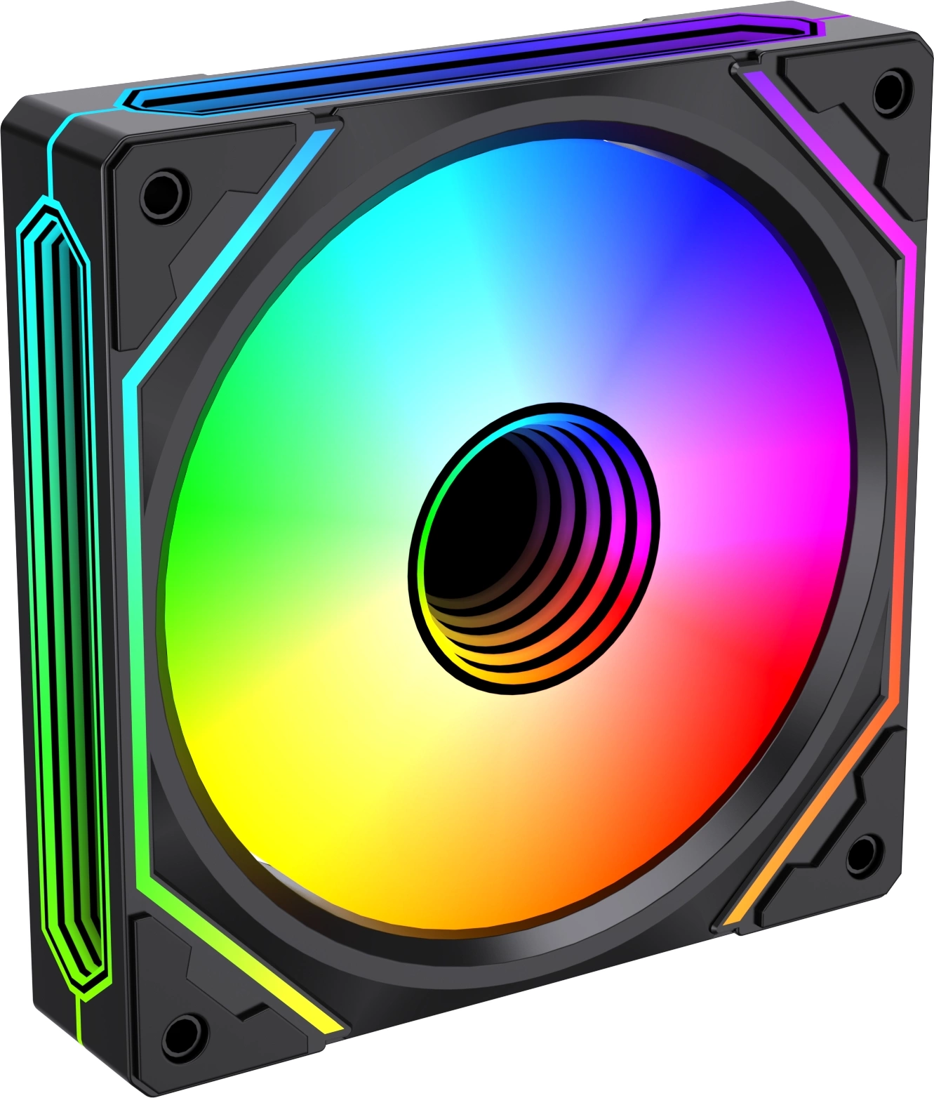 Вентилятор для корпуса Bloody BD-CF120ARGB5 LCD ARGB 120х120x25 черный 4-pin 26дБ (BD-CF120ARGB5-BK) Ret