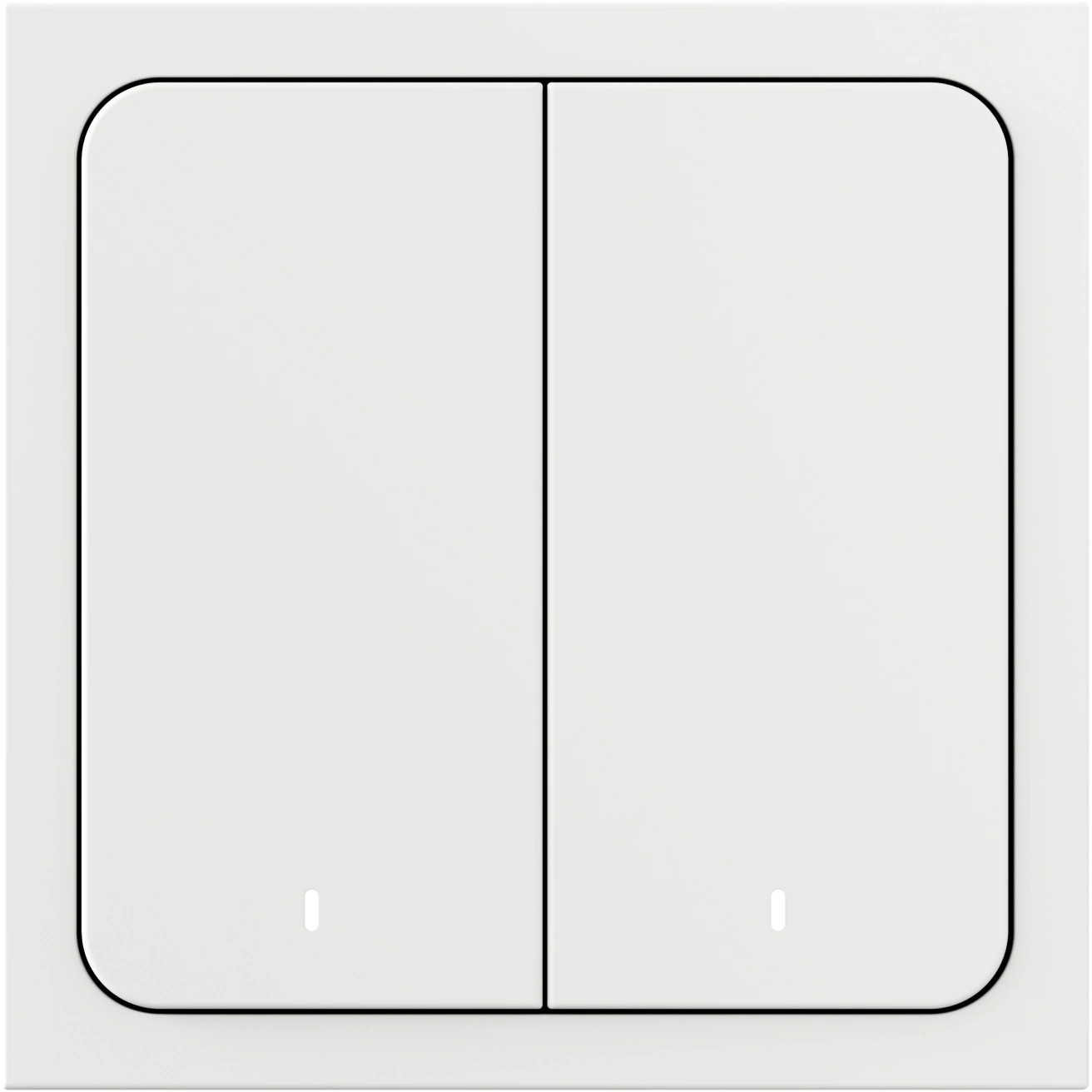 Умный выключатель Yandex YNDX-00532 2-хкл. универсальный белый