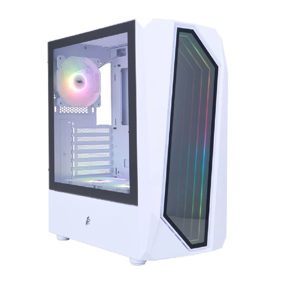 1STPLAYER INFINITE SPACE IS6 ARGB White / ATX / 3x120mm ARGB fans / IS6-WH-2F7R-W-1F7-W