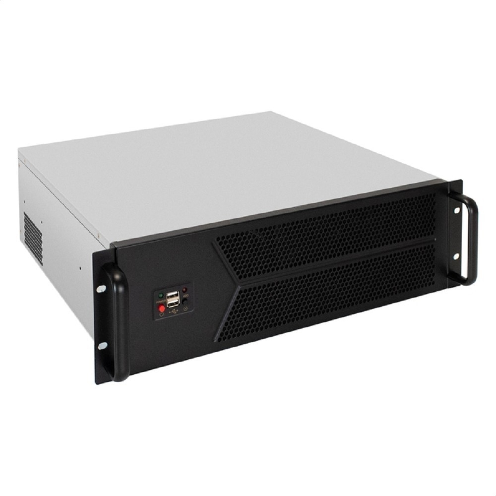 Exegate EX298414RUS Серверный корпус ExeGate Pro 3U450-12 <RM 19", высота 3U, глубина 450, БП 2U-1080ADS, 2*USB>