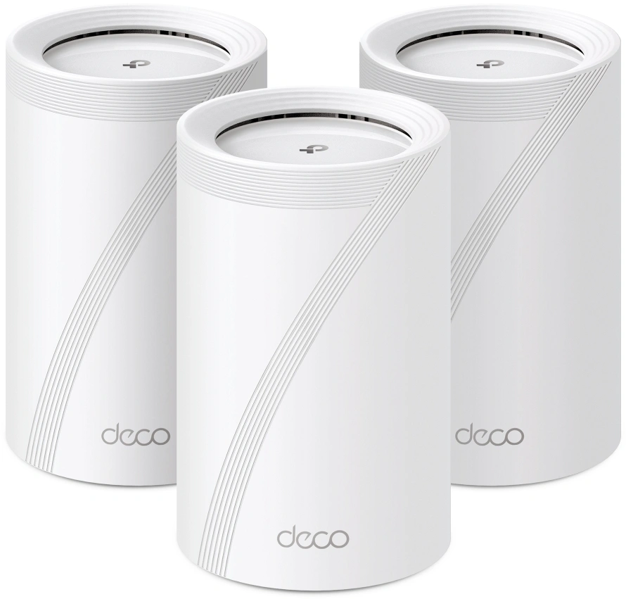 Бесшовный Mesh роутер TP-Link Deco BE65 (DECO BE65(3-PACK)) BE9300 100/1000/2500BASE-T белый (упак.:3шт)