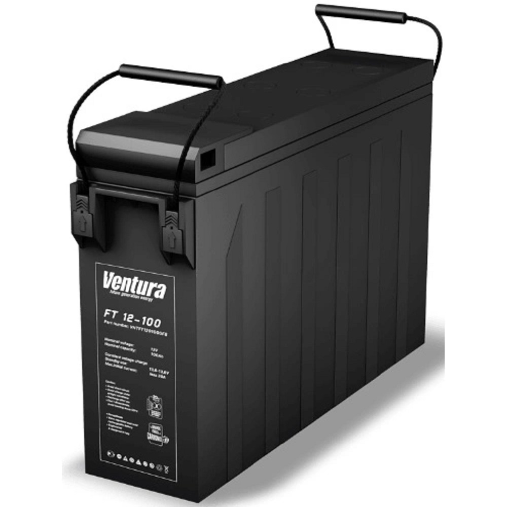 АКБ Ventura FT 12-100 12V/100Ач {F6, ДхШхВ 395х110х287мм, масса 30,50 кг, срок службы 15 лет}